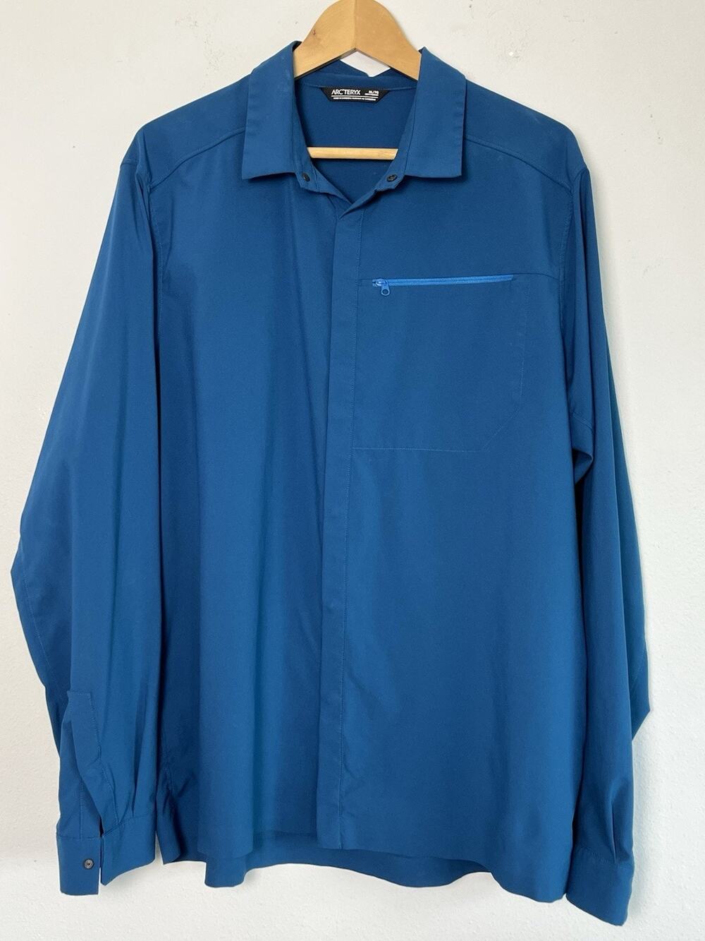 Arc’teryx Skyline Long Sleeve Snap Shirt Size Men’s XL Blue Gorpcore Tech Trail